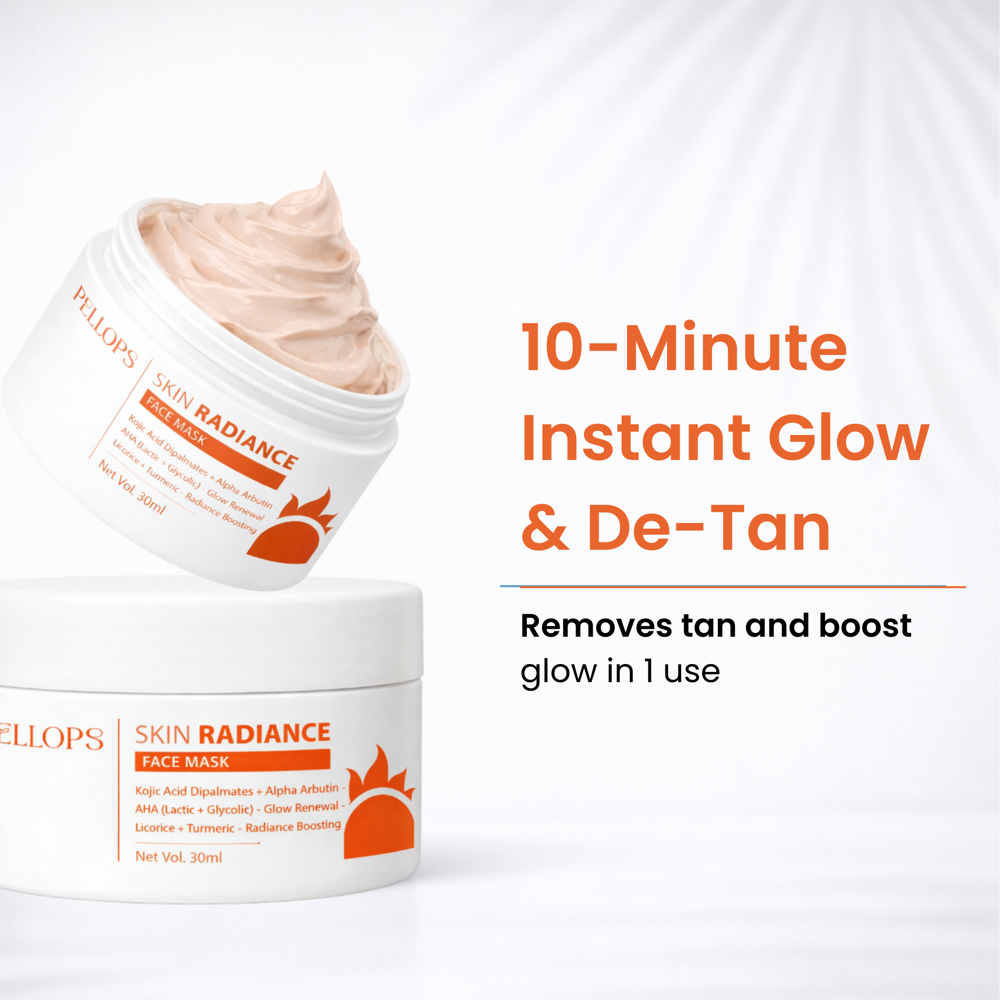 Complete De-Tan Combo - Skin Radiance Face Mask & Exfoliating Body Wash | Glow Duo