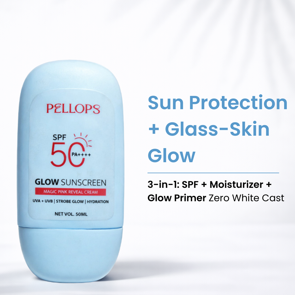 AM Glow Routine Duo - Brightening Face Wash & SPF 50 Sunscreen Combo | Cleanse & Protect