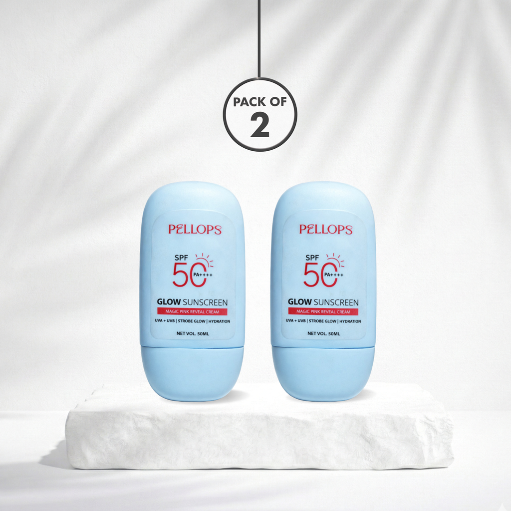 Glow Sunscreen SPF 50 PA++++ Pack Of 2