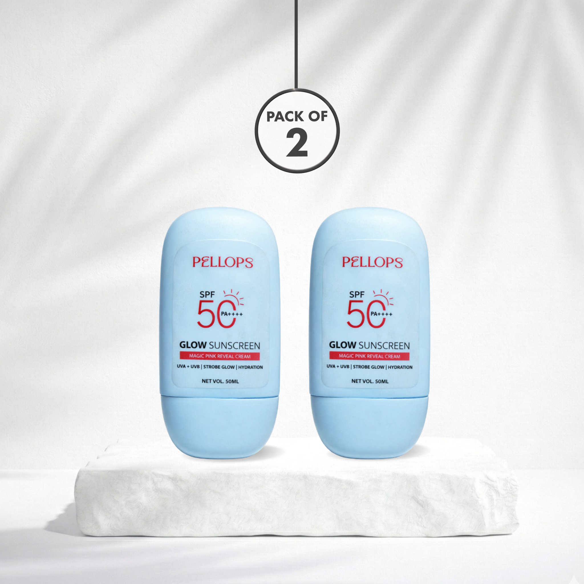 Glow Sunscreen SPF 50 PA++++ Pack Of 2