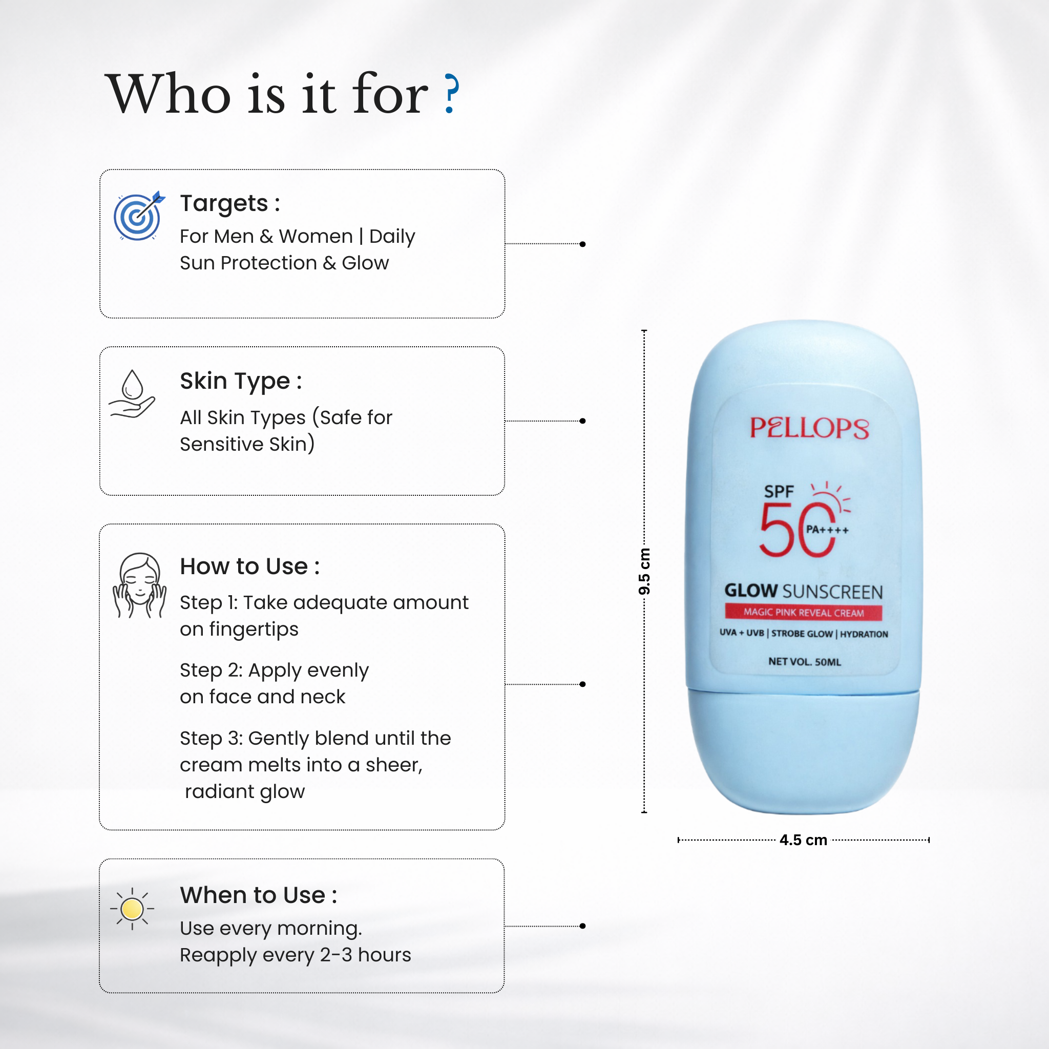 SPF 50 PA++++ Glow Sunscreen with Niacinamide & Magic Pearls