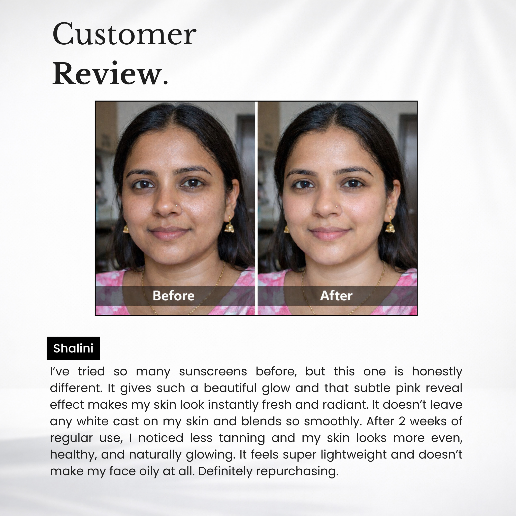 SPF 50 PA++++ Glow Sunscreen with Niacinamide & Magic Pearls