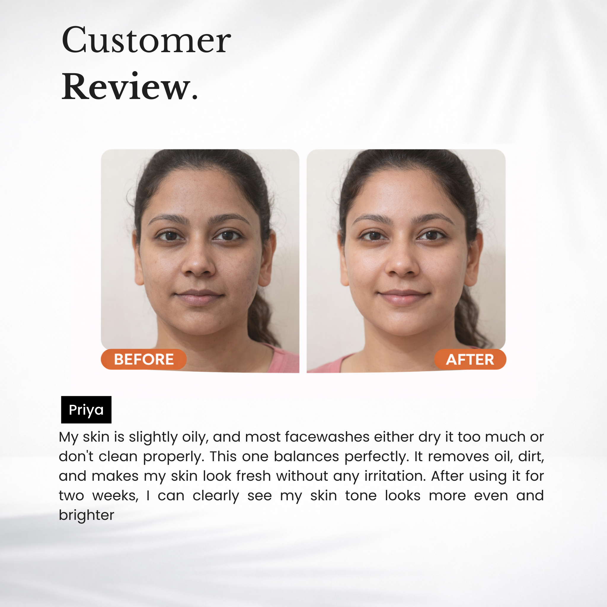 Vitamin C (Ethyl Ascorbic Acid) & Niacinamide Brightening Face Wash