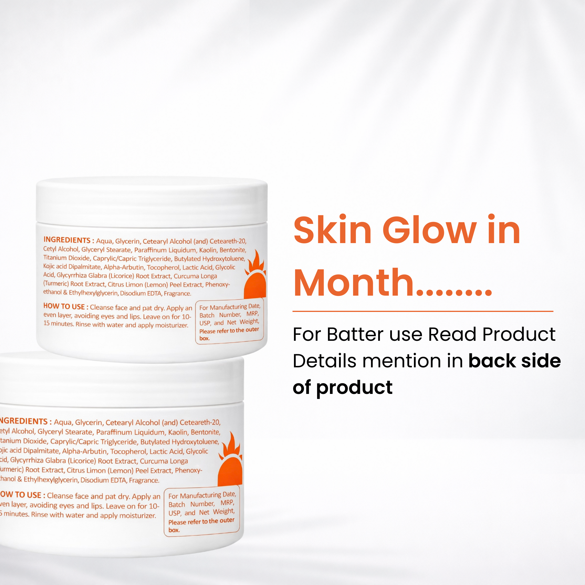 Skin Radiance Mask - Kojic Acid & Turmeric